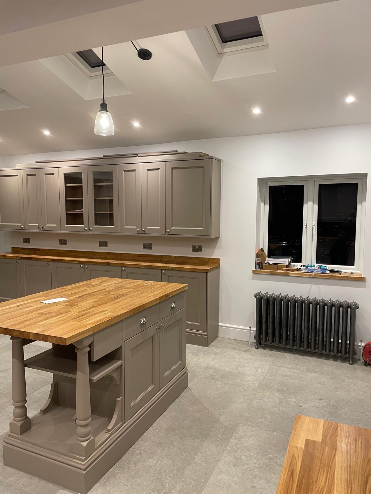 Open-plan kitchen and dining area renovation