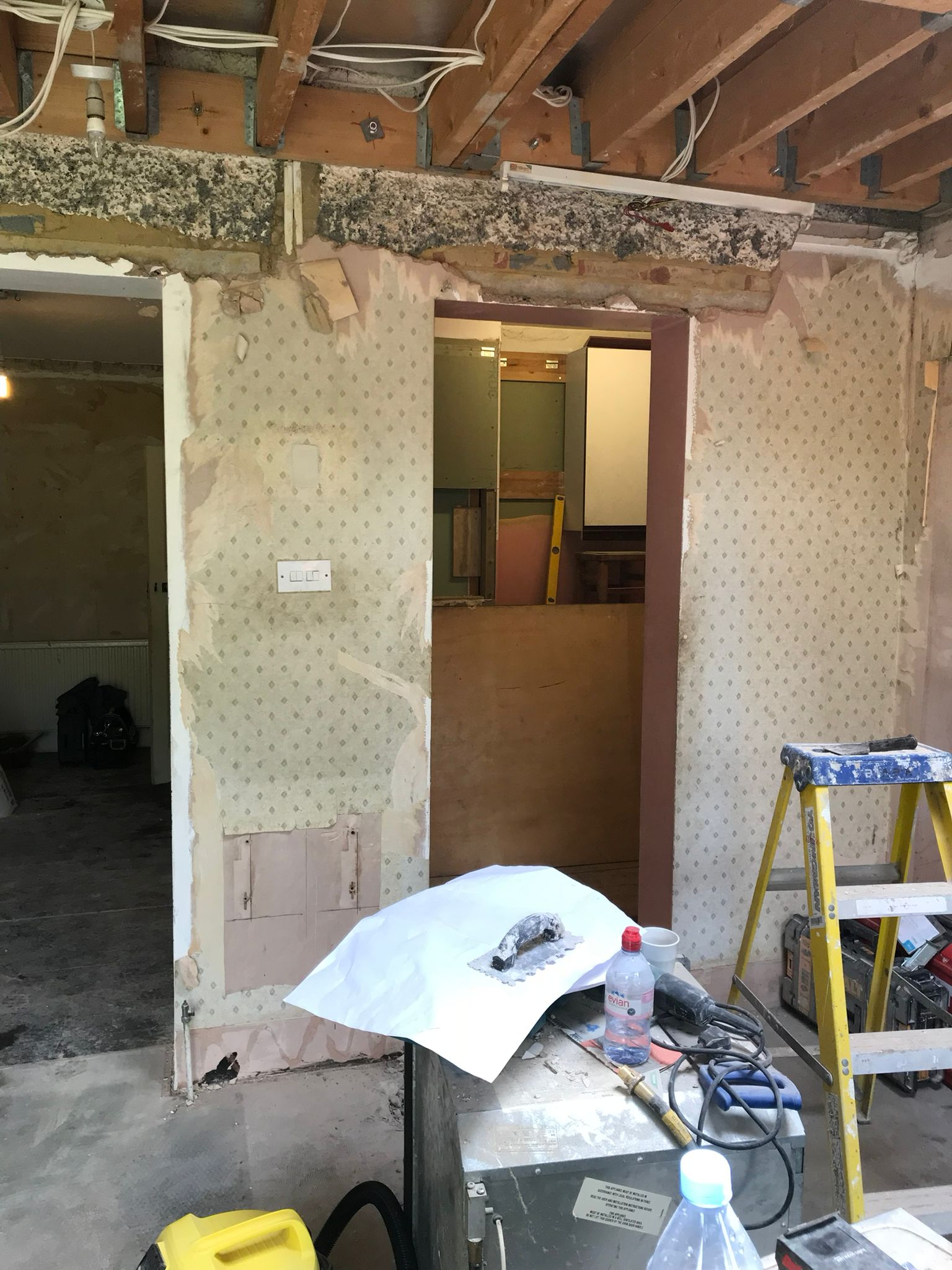 Internal renovation work before final finish